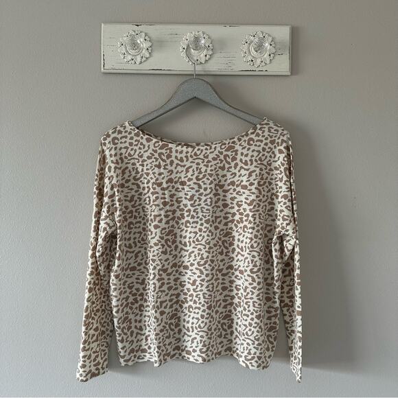 Alredine by Bailey’s Blossoms Leopard Long Sleeve Top NEW - Picture 1 of 6